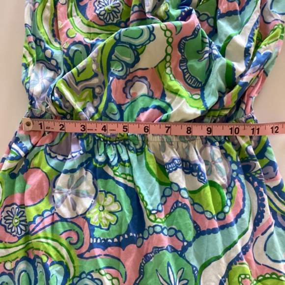 Lilly Pulitzer Windsor Strapless Jersey Dress Multi Conch Republic Sz S Sea Life - Picture 12 of 13